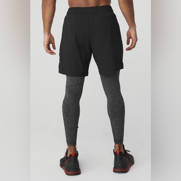 Alo Yoga Men’s Stability 2-in-1 Shorts & Tights - Picture 2 of 8